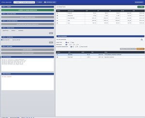 Automated Trading System live market and hook assessment screen